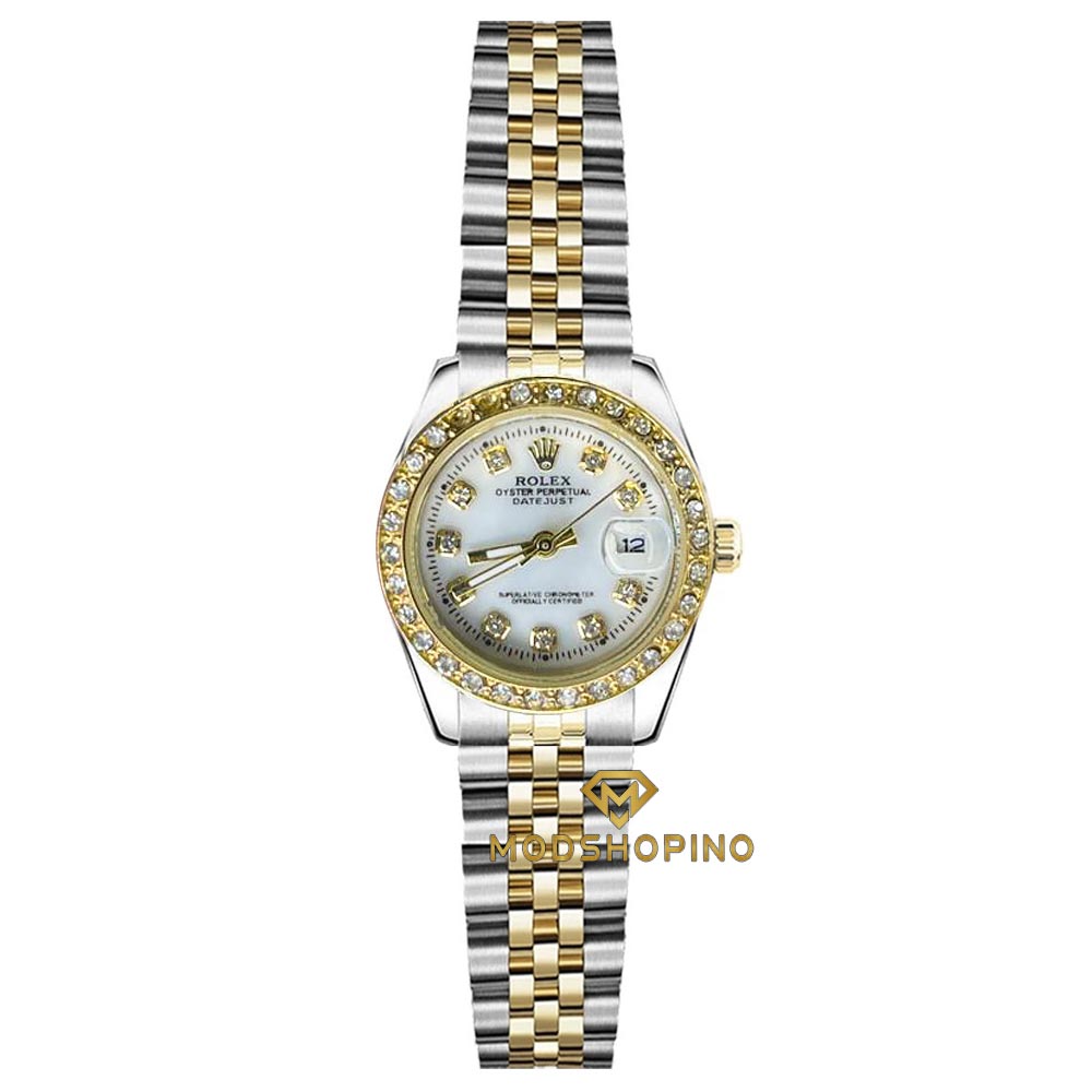 saat-rolex-negindar-zanane ساعت رولکس زنانه نگین دار