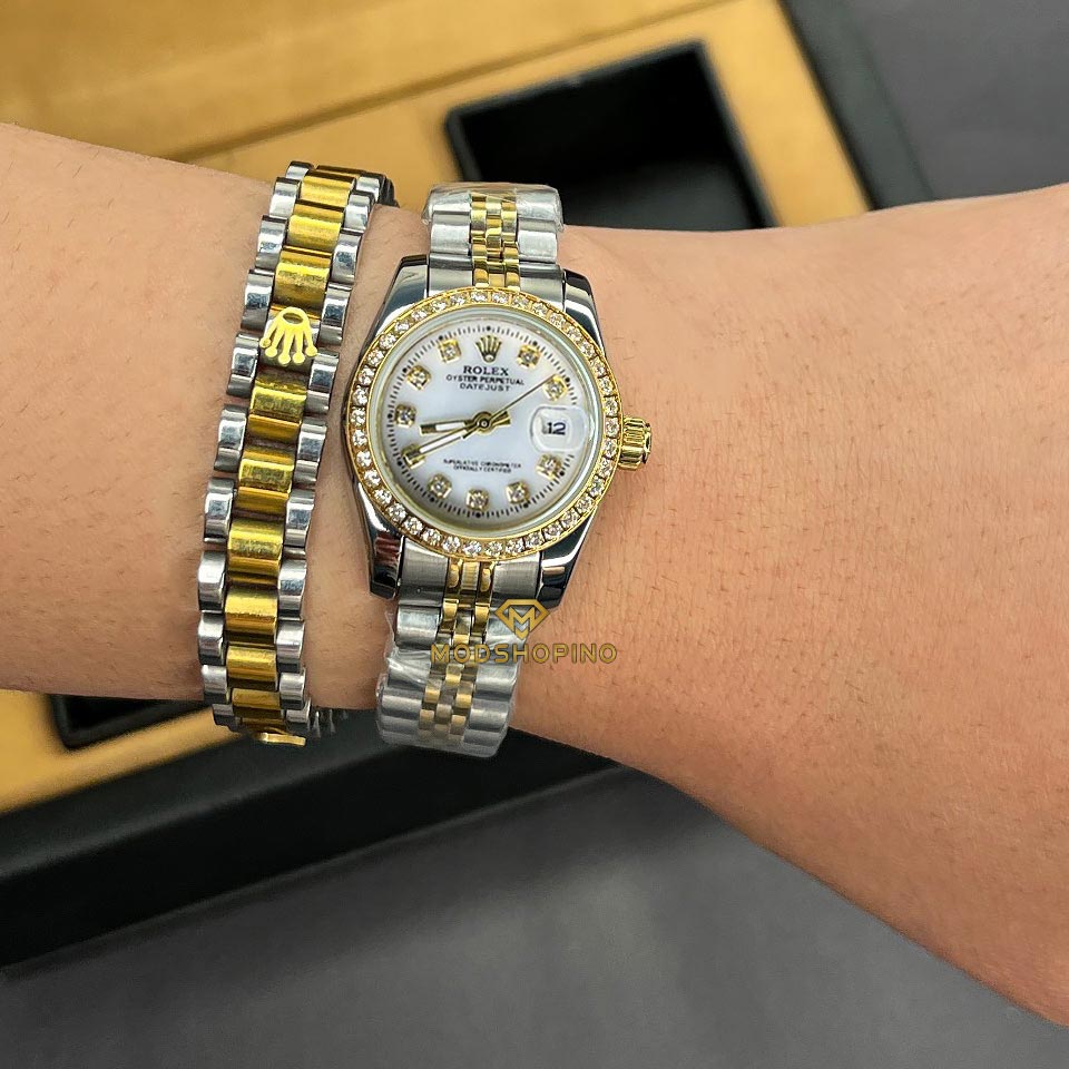 saat-rolex-negindar-zanane3 عکس ساعت رولکس زنانه نگین دار