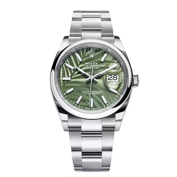 Rolex-Oyster-Perpetual ساعت مچی رولکس دیت جاست اتوماتیک صفحه سبز