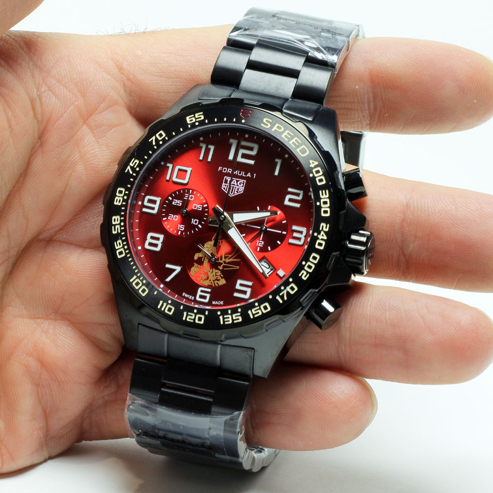 TAG-Heuer-formula-1-red-dial ساعت تگ هویر فرمول 1 مشکی صفحه قرمز