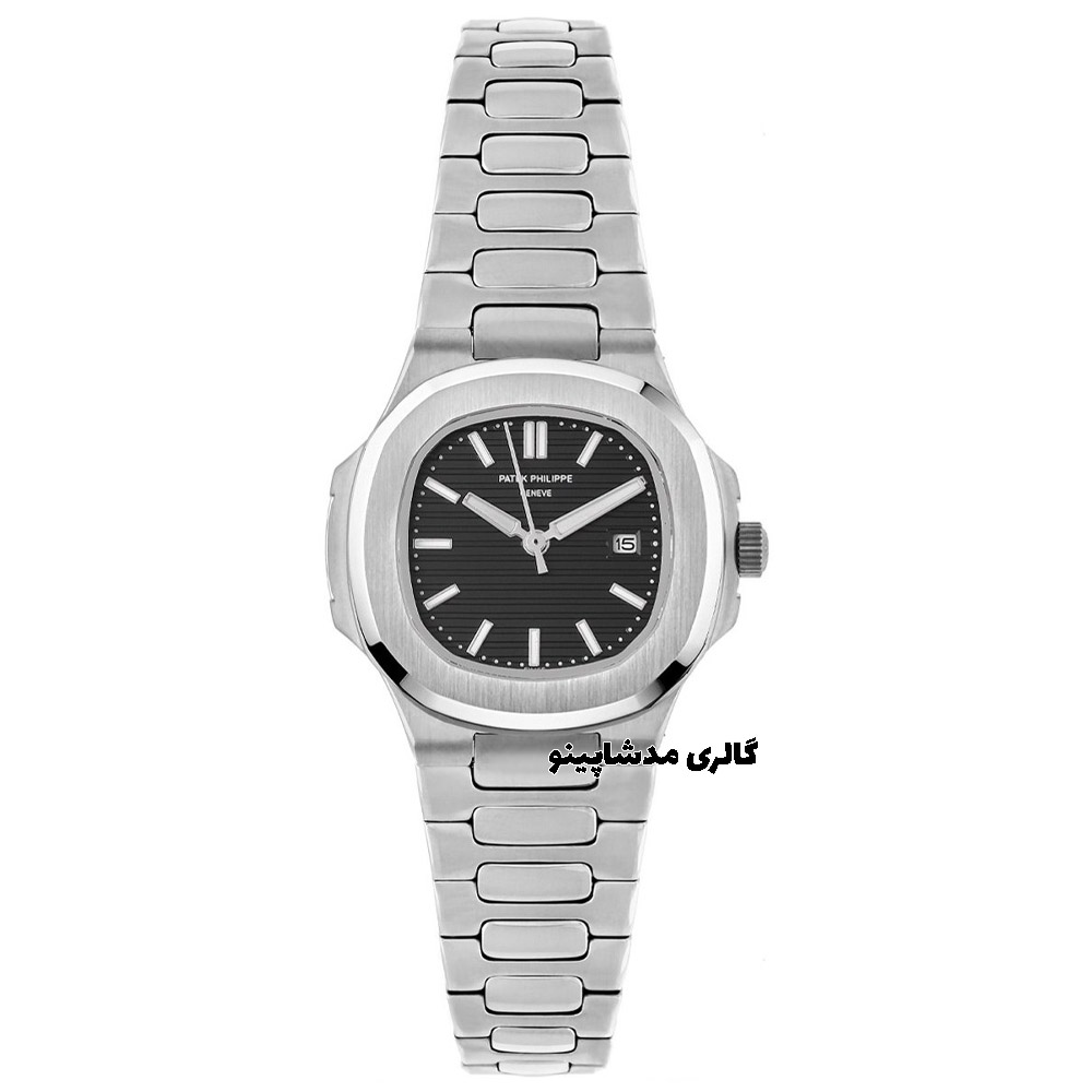patek-phillipe-for-women-silver-black-dial ساعت پتک فیلیپ زنانه سیلور صفحه مشکی