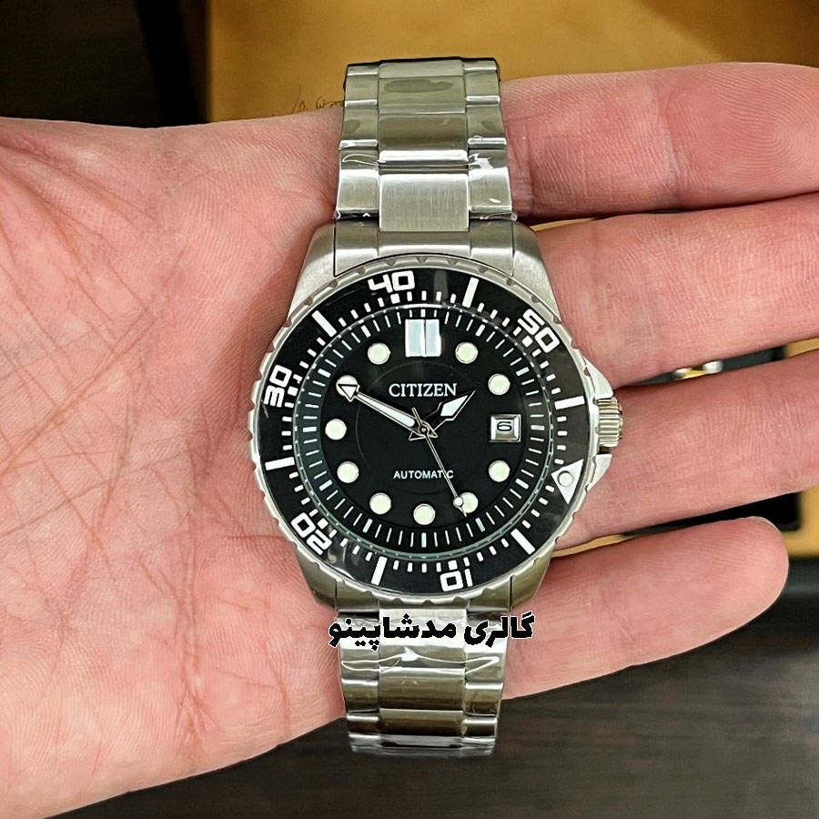 citizen-automatic-black-dial2 ساعت سیتیزن اتوماتیک صفحه مشکی