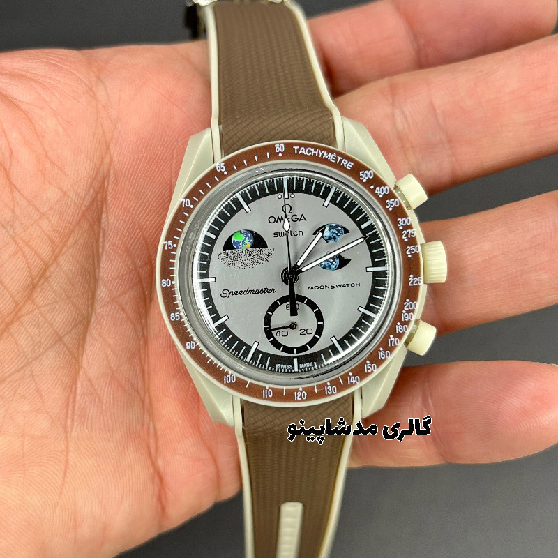 omega-swatch-brown11 ساعت امگا سواچ قهوه ای