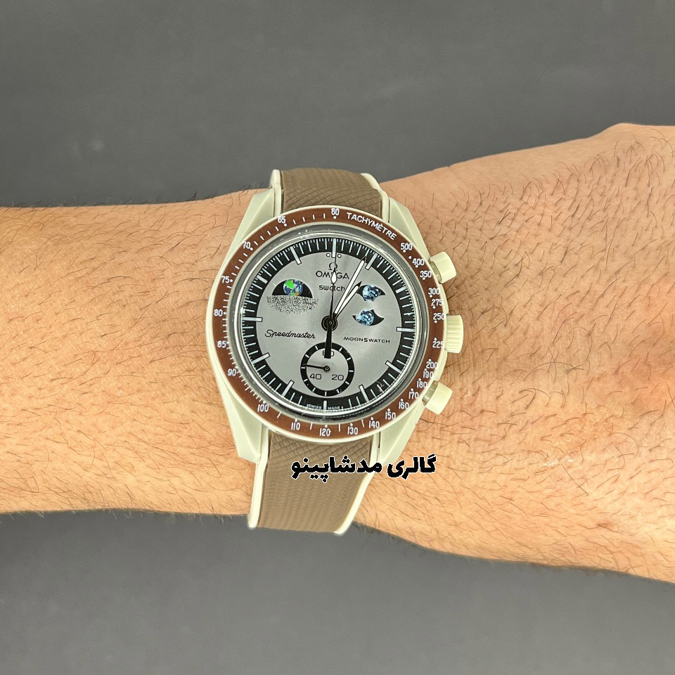 omega-swatch-brown2 ساعت امگا سواچ قهوه ای