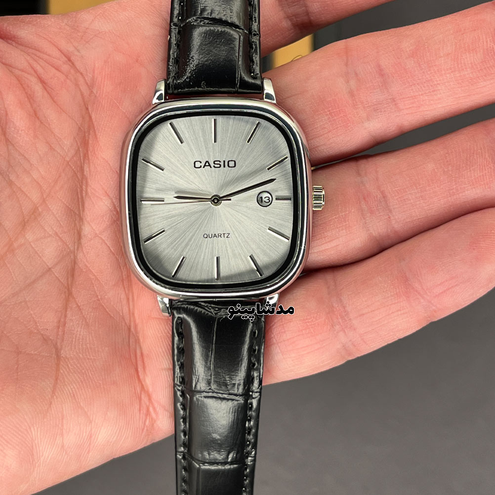 casio-old-money-balck-leather-strap2 ساعت کاسیو اولدمانی مردانه بند چرمی