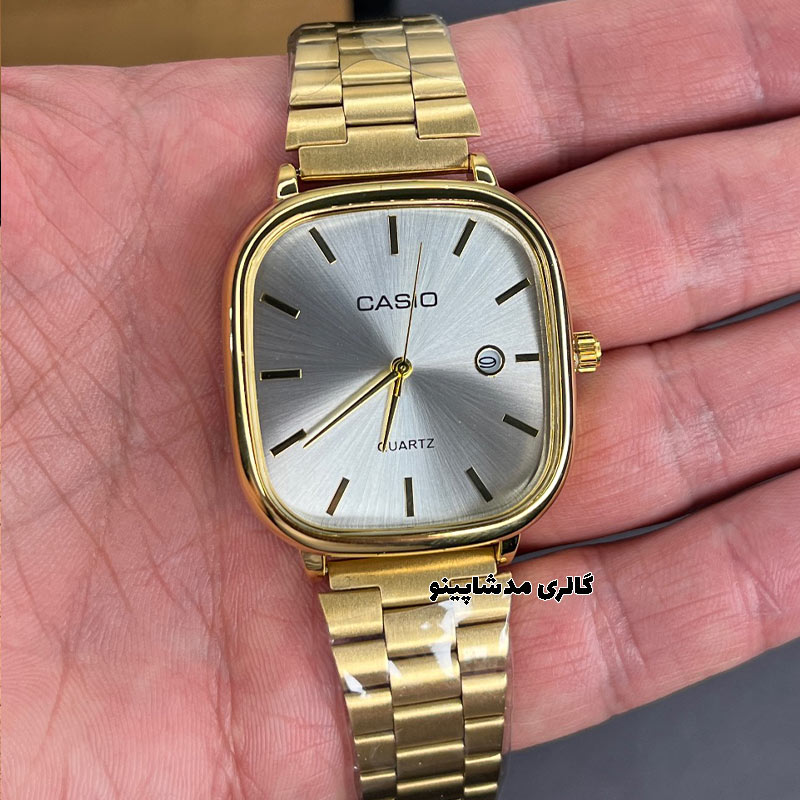 casio-oldmoney-gold-silver-dial-for-men2 ساعت کاسیو اولدمانی مردانه طلایی صفحه سیلور