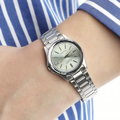 casio-silver-classic-silver-dial-for-women ساعت کاسیو زنانه کلاسیک سیلور