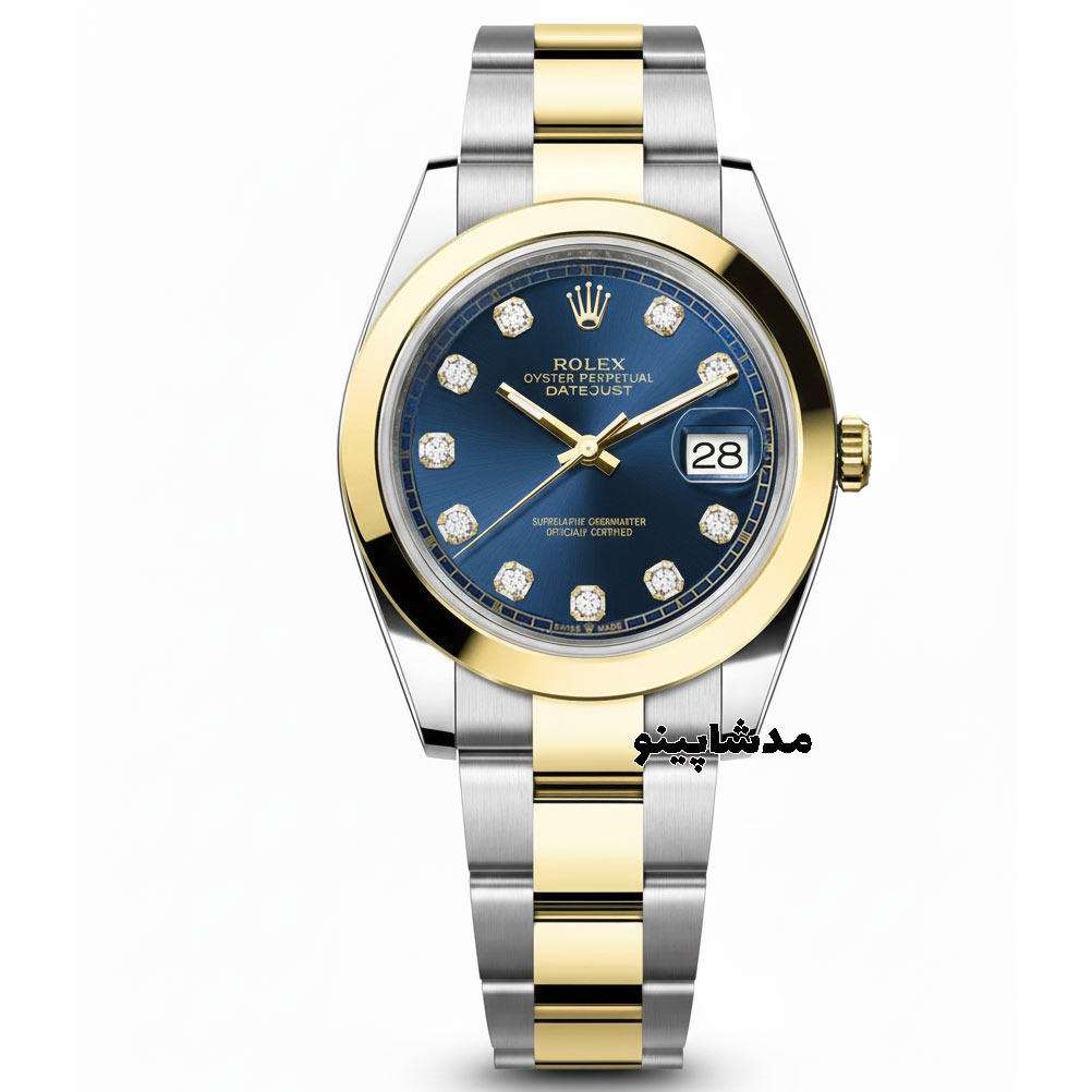 rolex-datejust-automatic-blue-dial ساعت مچی رولکس مردانه اتوماتیک صفحه آبی