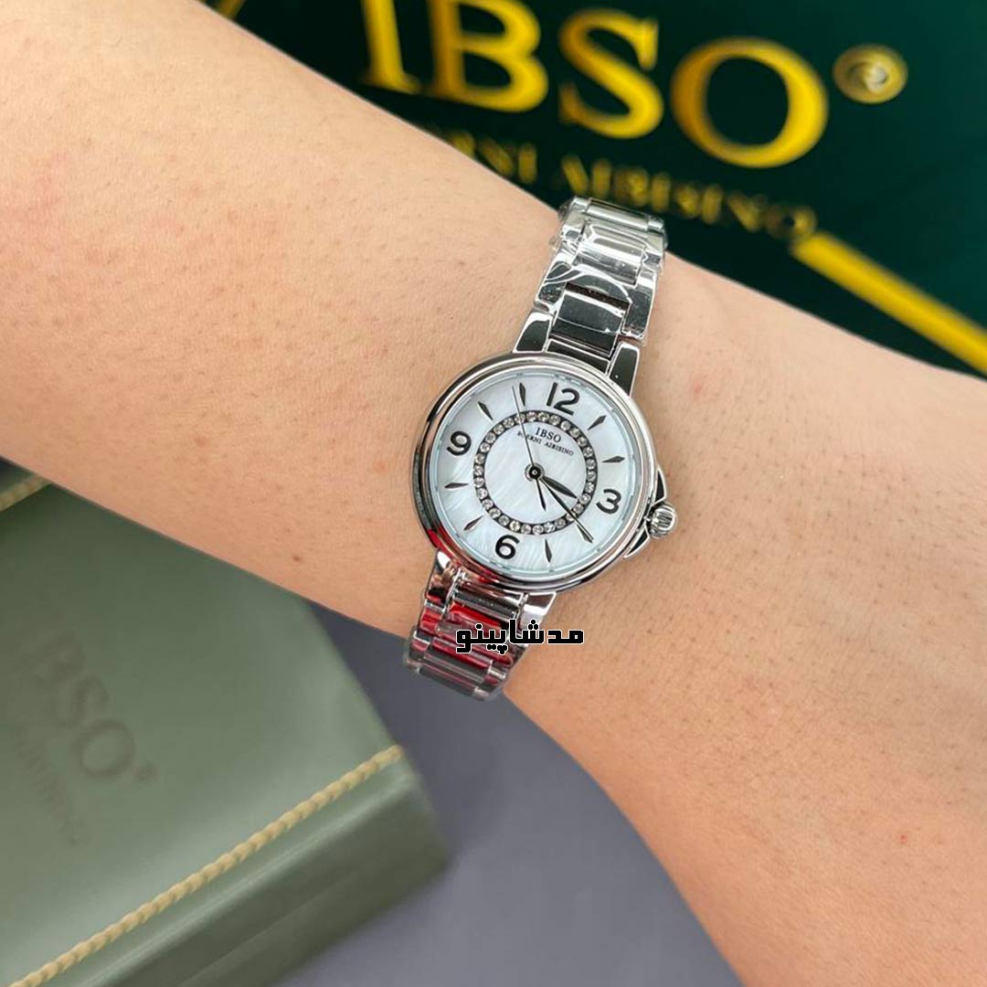 IB1133L-Silver-White-for-women1 ساعت ایبسو زنانه سیلور لاکچری