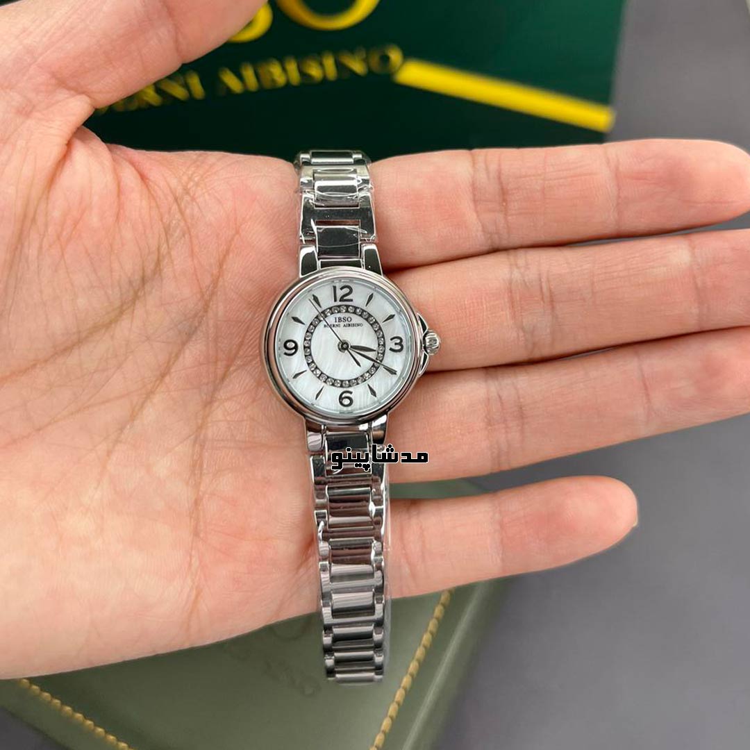 IB1133L-Silver-White-for-women2 ساعت ایبسو زنانه سیلور لاکچری IB1133L Silver White