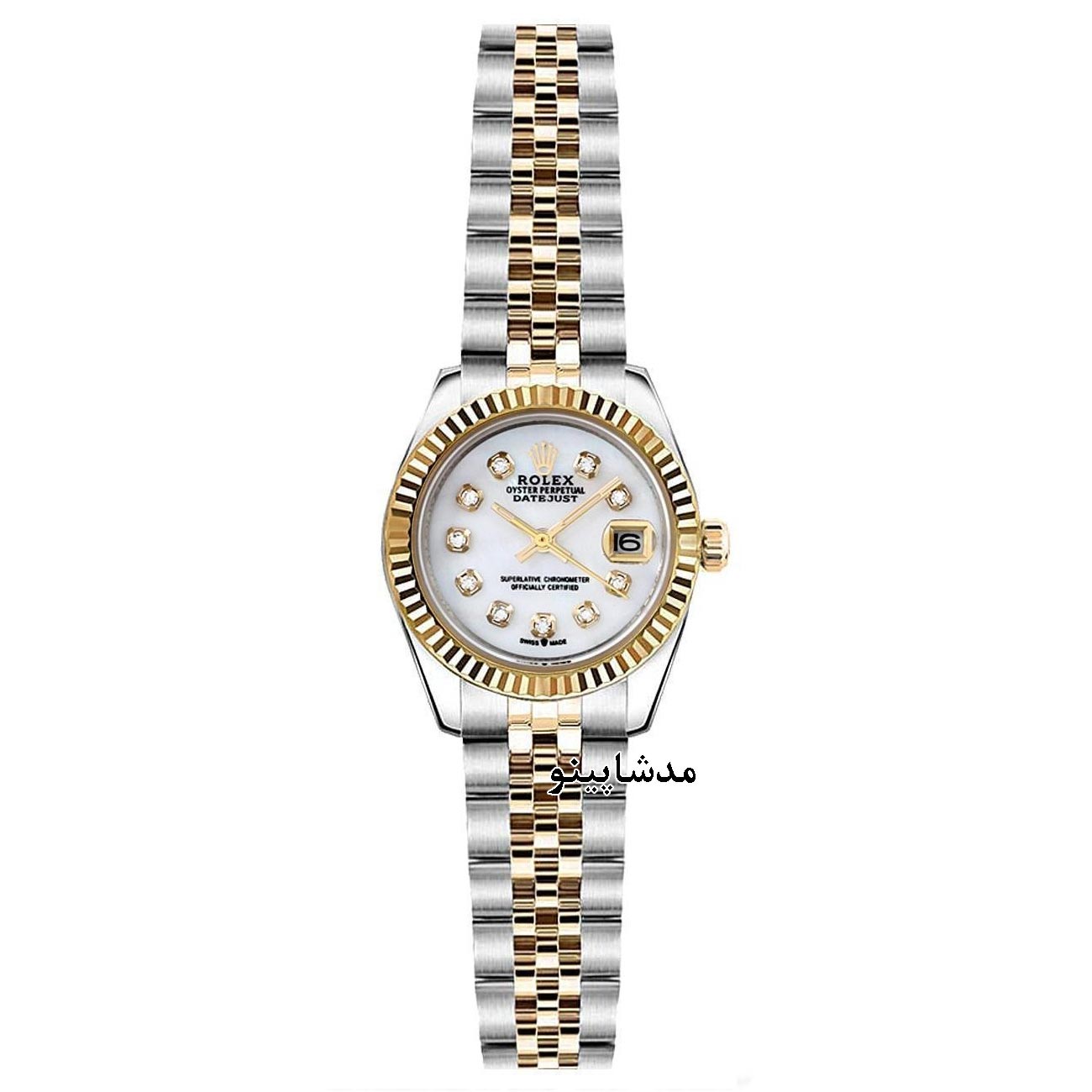saat-Rolex-Datejust-zanane-GS26 ساعت رولکس زنانه صفحه صدفی اسمال