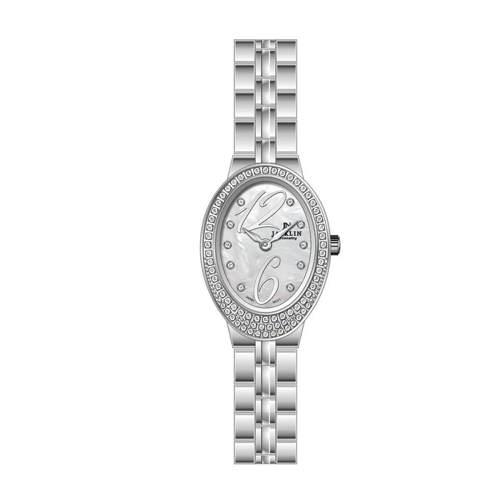 jacklin-door-ghab-negin-full-silver 23 ساعت جاکلین زنانه دور قاب نگین سیلور