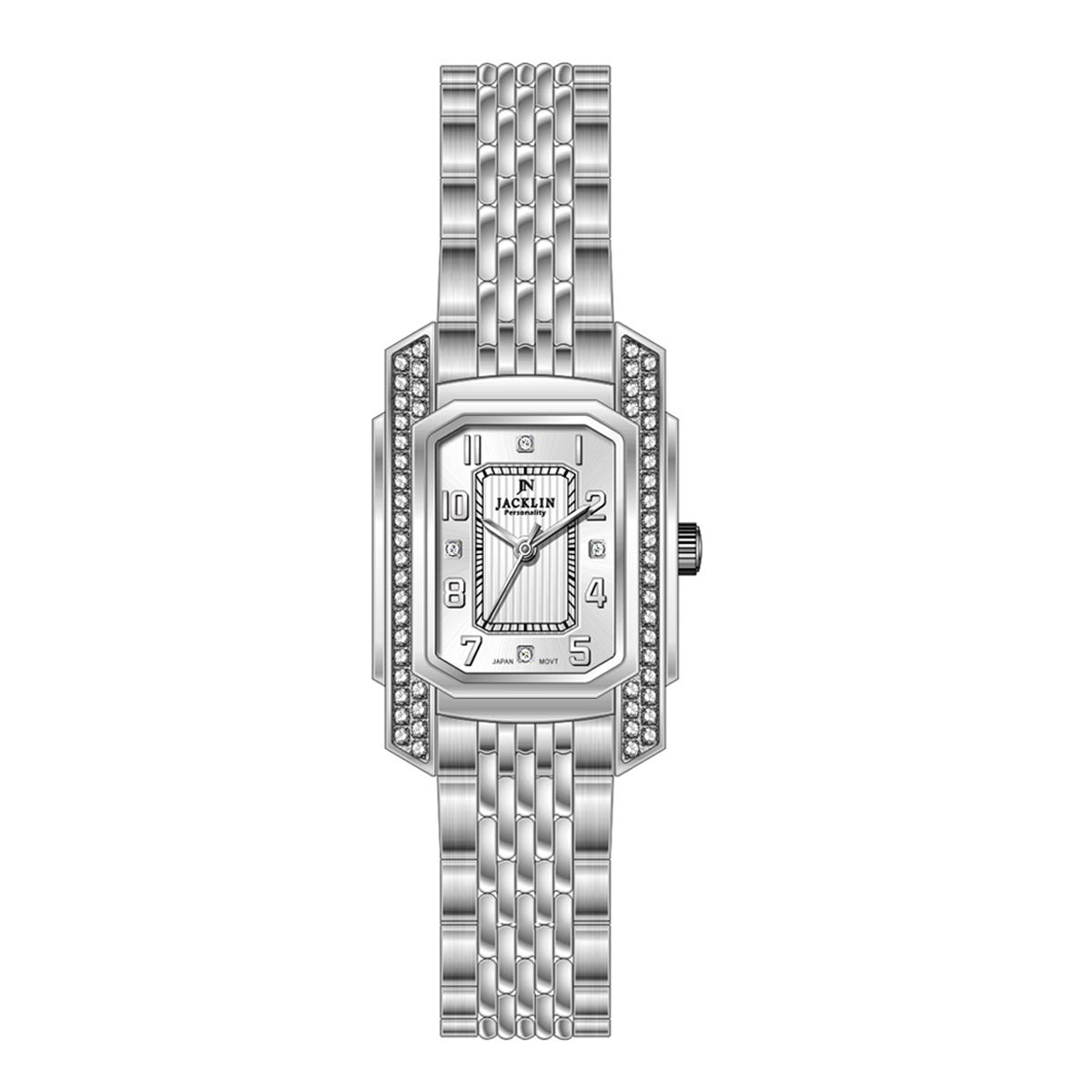 saat-jacklin-zanane-lux-silver ساعت جاکلین زنانه لوکس سیلور