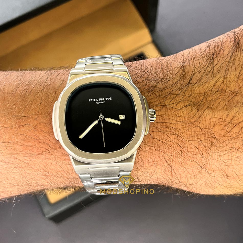 saat-patek-phillipe-safhe-meshki-mohandesi2 عکس ساعت پتک فیلیپ صفحه مشکی مهندسی روی دست